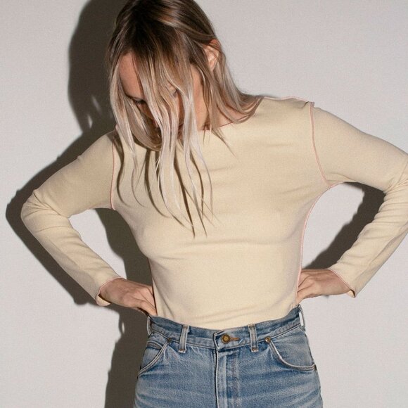 Rita Row Zoe Top, Large, Cream/Ivory Color - Picture 1 of 10